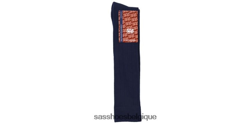 femmes confortable marine SAS chaussettes hautes côtelées VF6ZVJ490