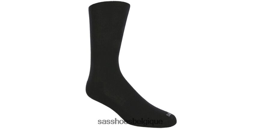 femmes confortable noir SAS chaussettes hautes côtelées VF6ZVJ471