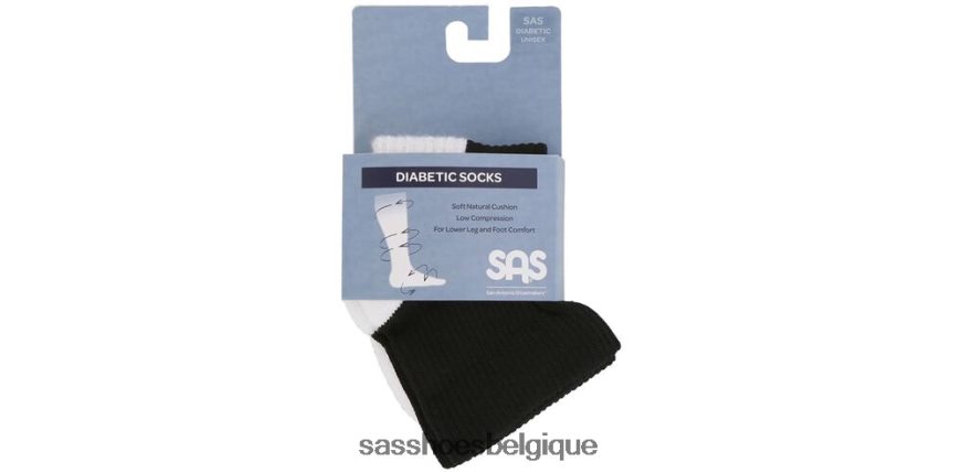 femmes confortable noir SAS équipage qtr diabétique chaussettes VF6ZVJ474