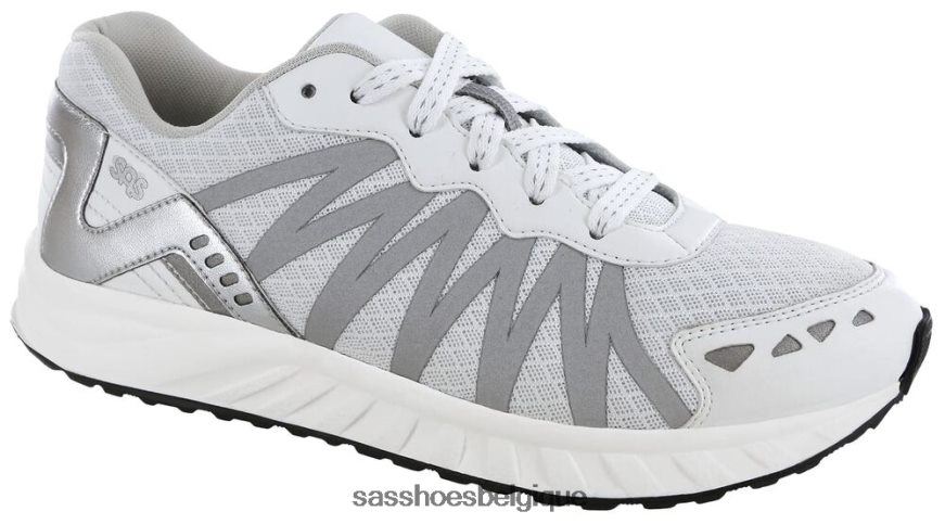 femmes énergique blanc/argent SAS baskets à lacets tempo VF6ZVJ309