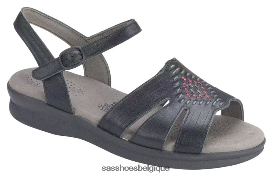 femmes polyvalent noir SAS sandale à bride quart de huarache VF6ZVJ65