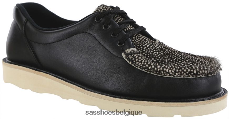 femmes polyvalent chital noir SAS mocassins à lacets take control VF6ZVJ433