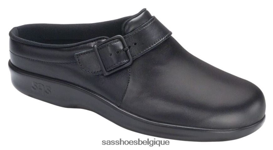 femmes polyvalent noir SAS sabot glisser sur mocassins VF6ZVJ236