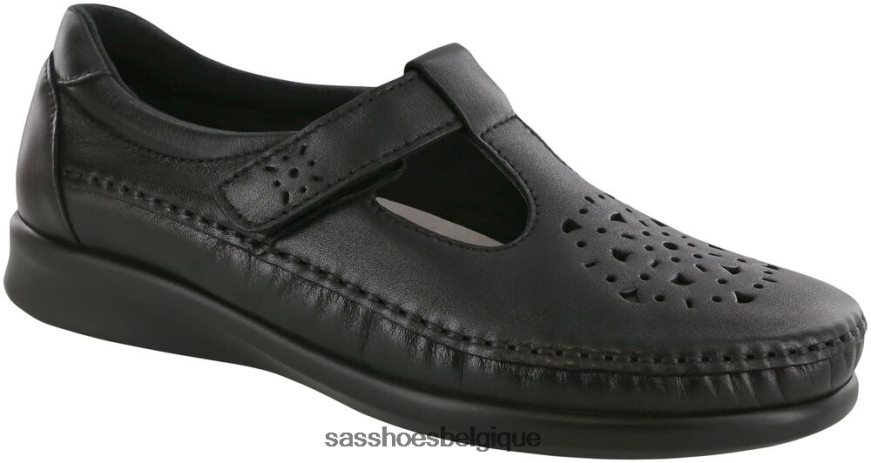 femmes polyvalent noir lisse SAS mocassins à enfiler en saule VF6ZVJ233