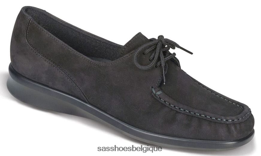 femmes polyvalent nubuck anthracite SAS petra mocassins à lacets VF6ZVJ396