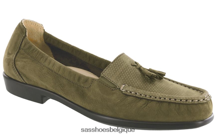 femmes polyvalent toundra verte SAS espoir glisser sur mocassins VF6ZVJ209