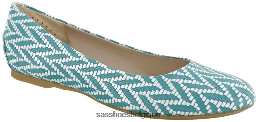 femmes inspiré chevron turquoise SAS mocassins à enfiler lacey VF6ZVJ386